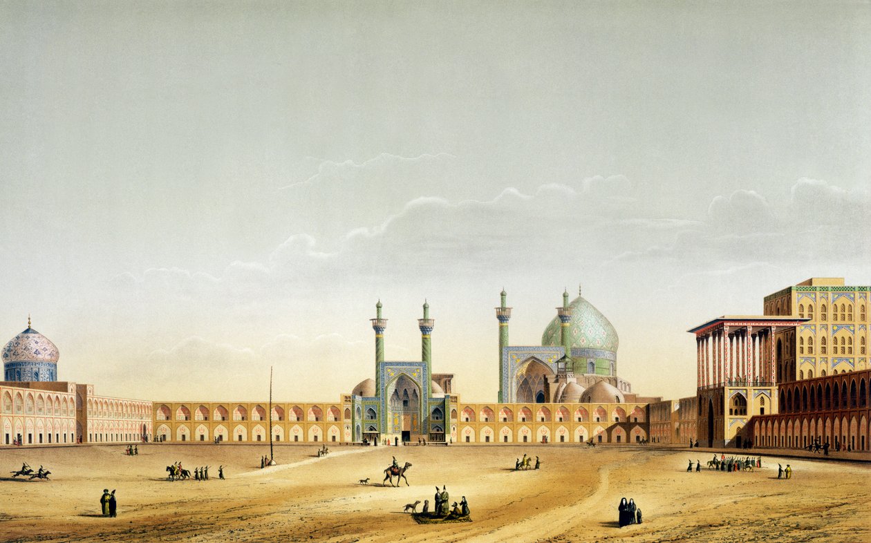 Det kongelige palass og Mesdjid-i-Shah, Isfahan, plate 6-7 fra 