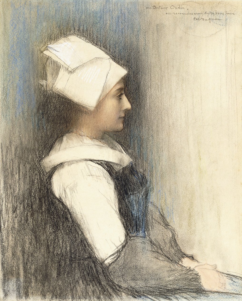 En bretonsk jente, av Pascal Adolphe Jean Dagnan Bouveret