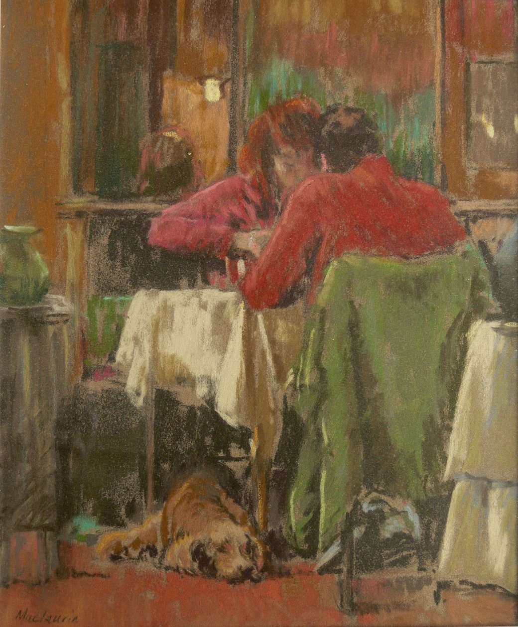 Bistro i Beziers, 2007 av Pat Maclaurin