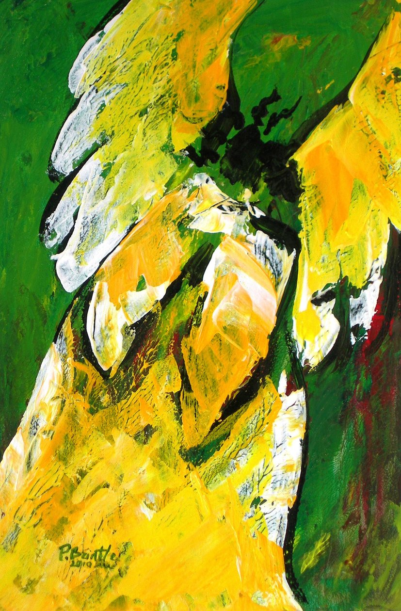 Angel of Delight, 2010 (akryl på tre) av Patricia Brintle