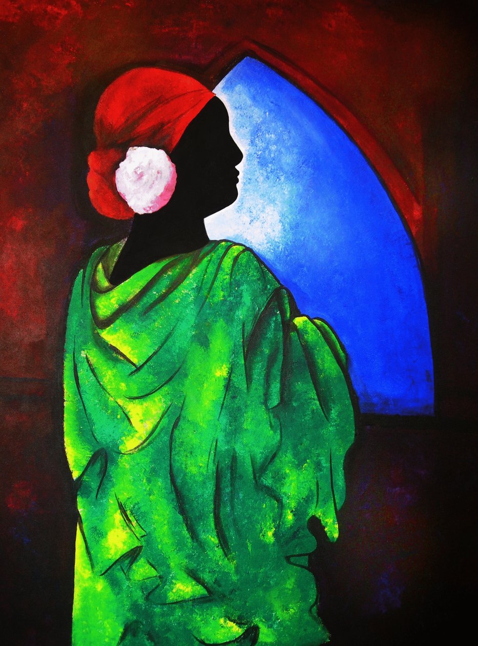 Camelia Rose, 2008 (akryl på lerret) av Patricia Brintle