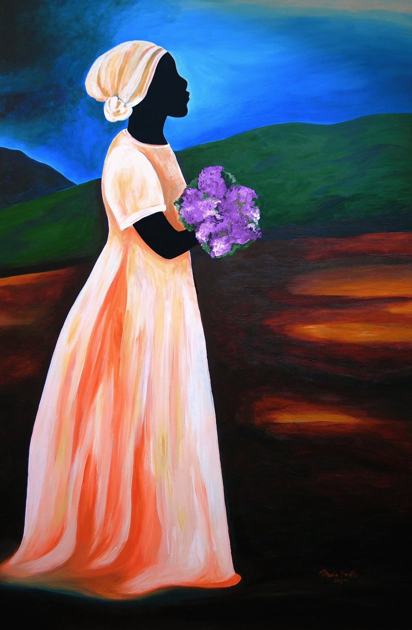 Loraine, 2008 (akryl på masonitt) av Patricia Brintle