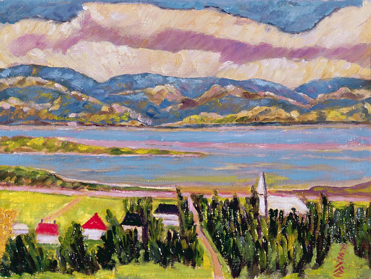 St. Germain, Quebec (olje på lin) av Patricia Contemporary Artist Eyre