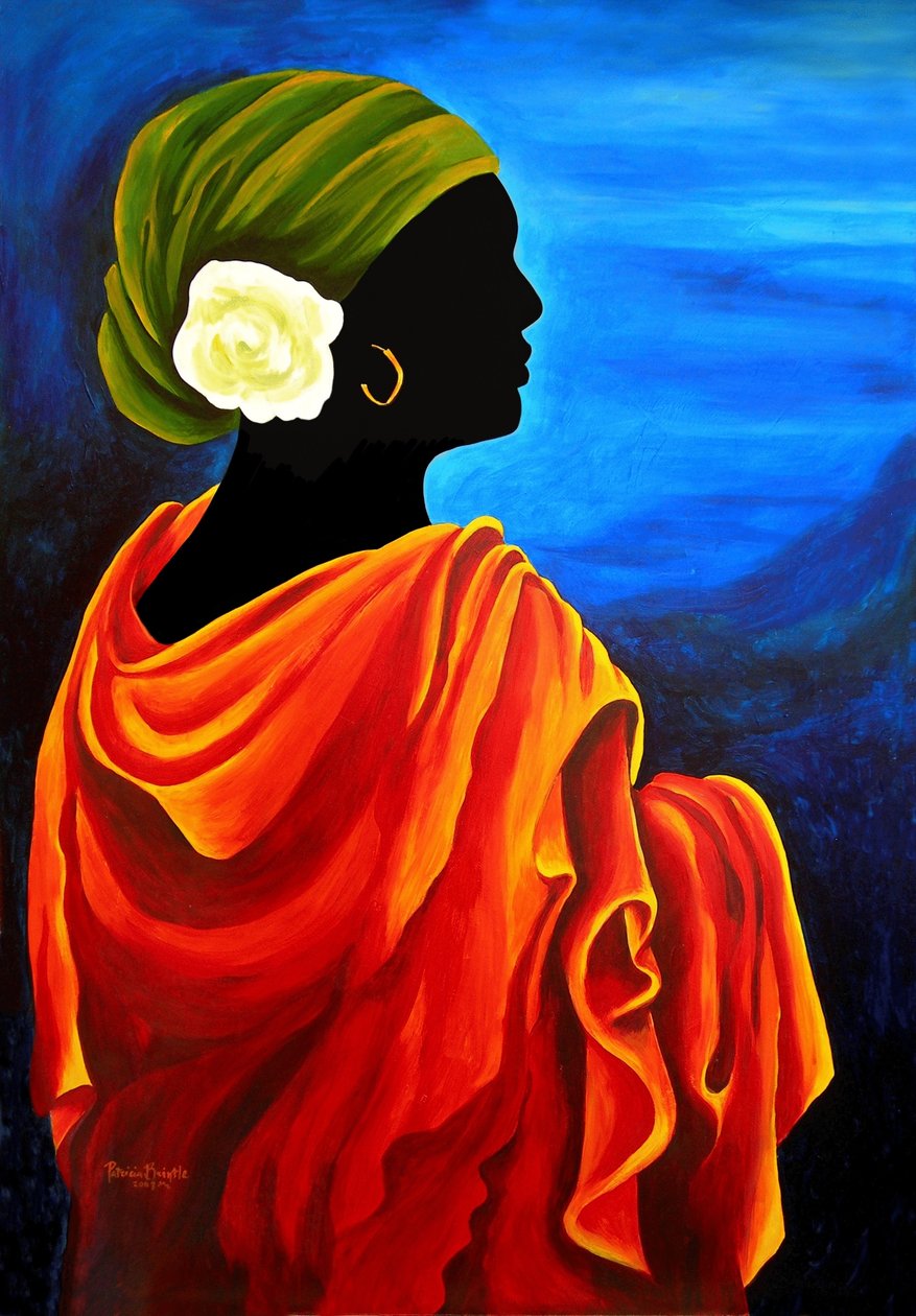 Camelia, 2008 (akryl på masonitt) av Patricia Brintle