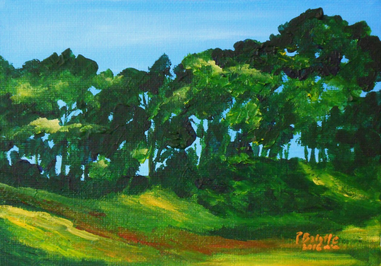 Soubois i Marmelade, 2016 (akryl på artistboard) av Patricia Brintle