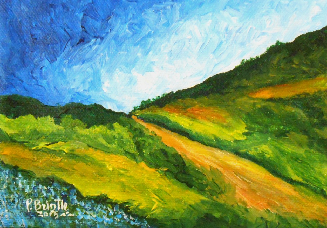 Vers Marmelade, 2015 (akryl på lerret) av Patricia Brintle