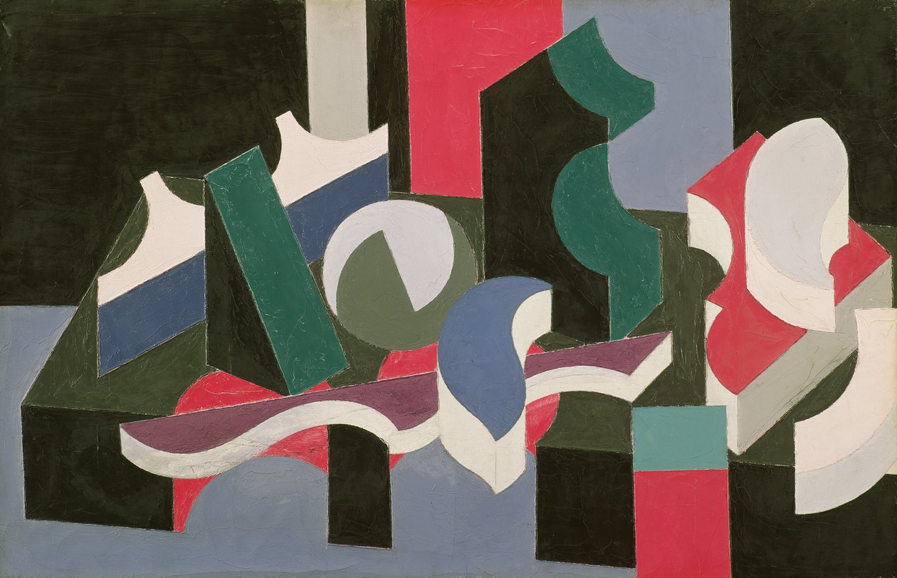 Forms, 1919-20 (olje og blyant på lerret) av Patrick Henry Bruce