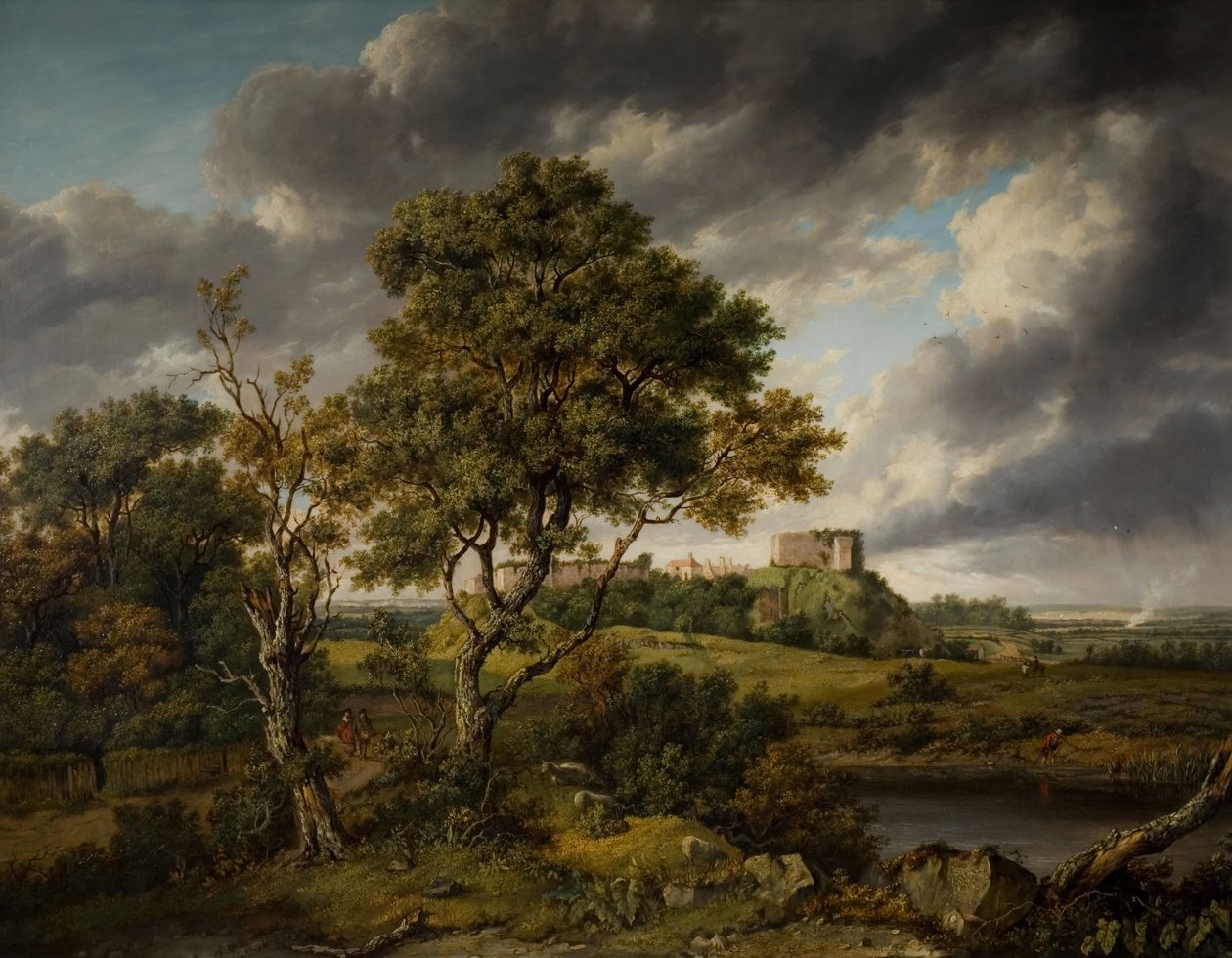 Carisbrooke Castle, Isle Of Wight, 1831. av Patrick Nasmyth