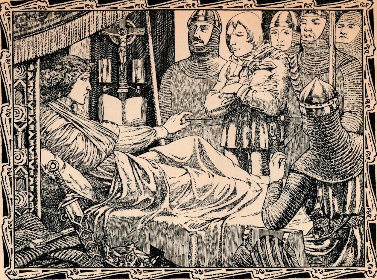 Død av kong Richard I, 1902 av Patten Wilson