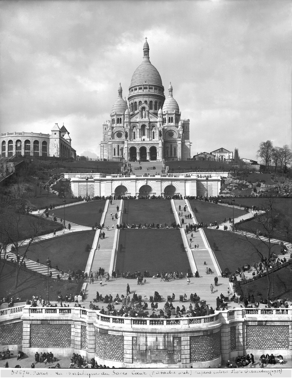 Basilikaen Sacre-Coeur, Montmartre, 1876-1910 av Paul Abadie
