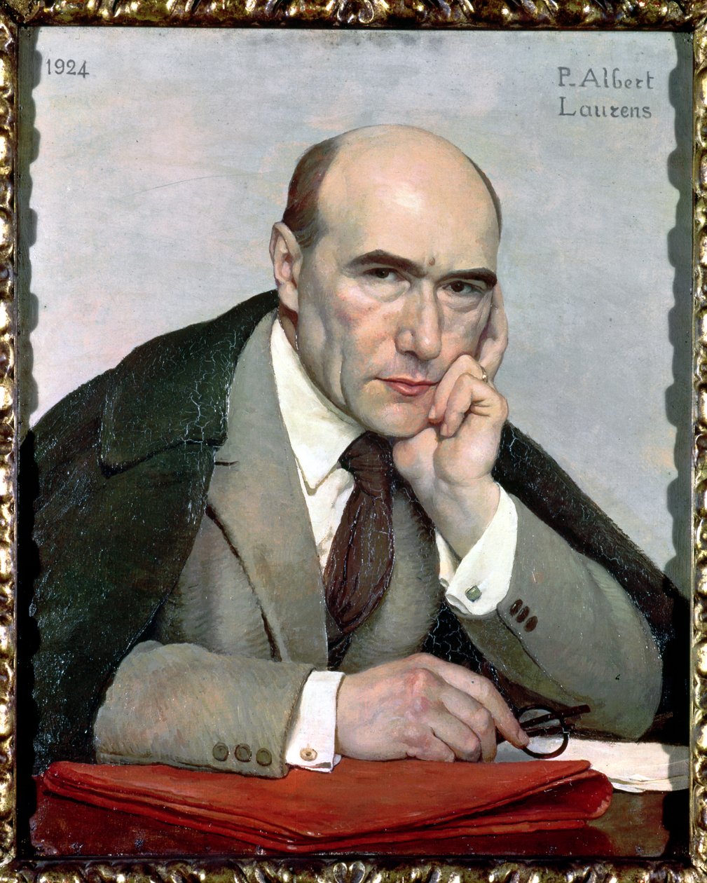 Portrett av Andre Gide (1869-1951) 1924 av Paul Albert Laurens