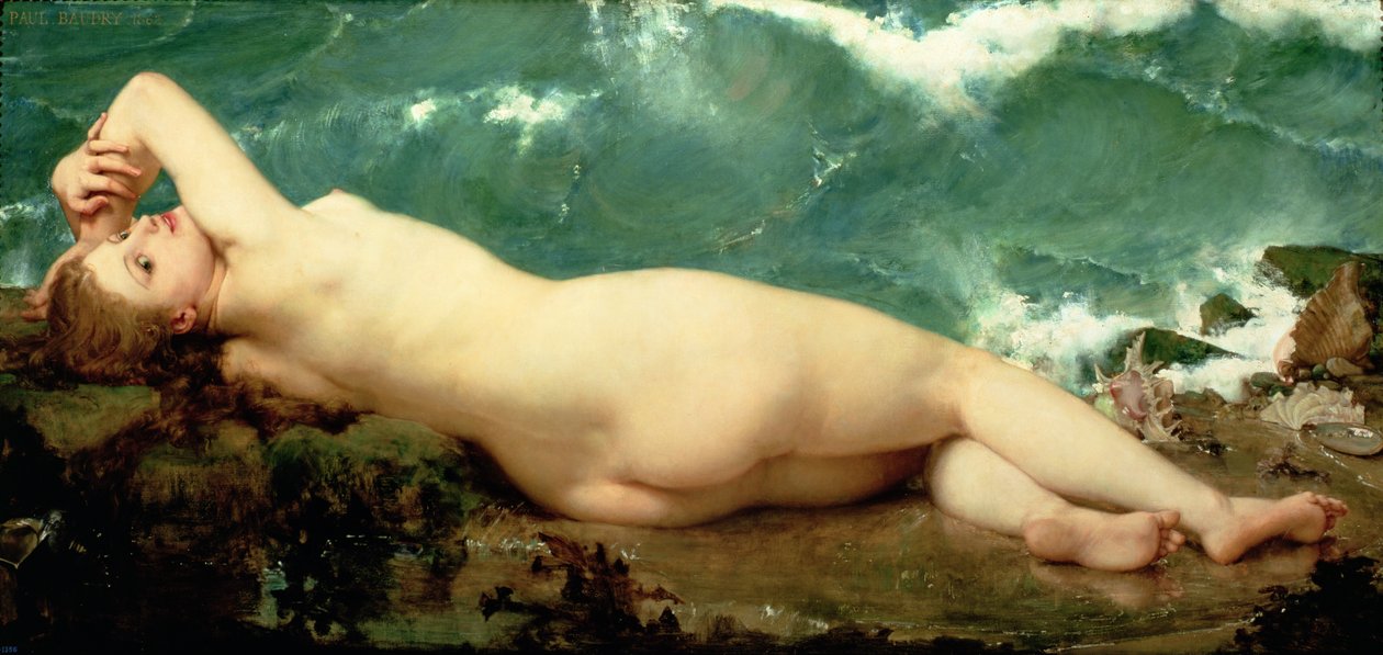 Perlen og bølgen, 1862 av Paul Baudry