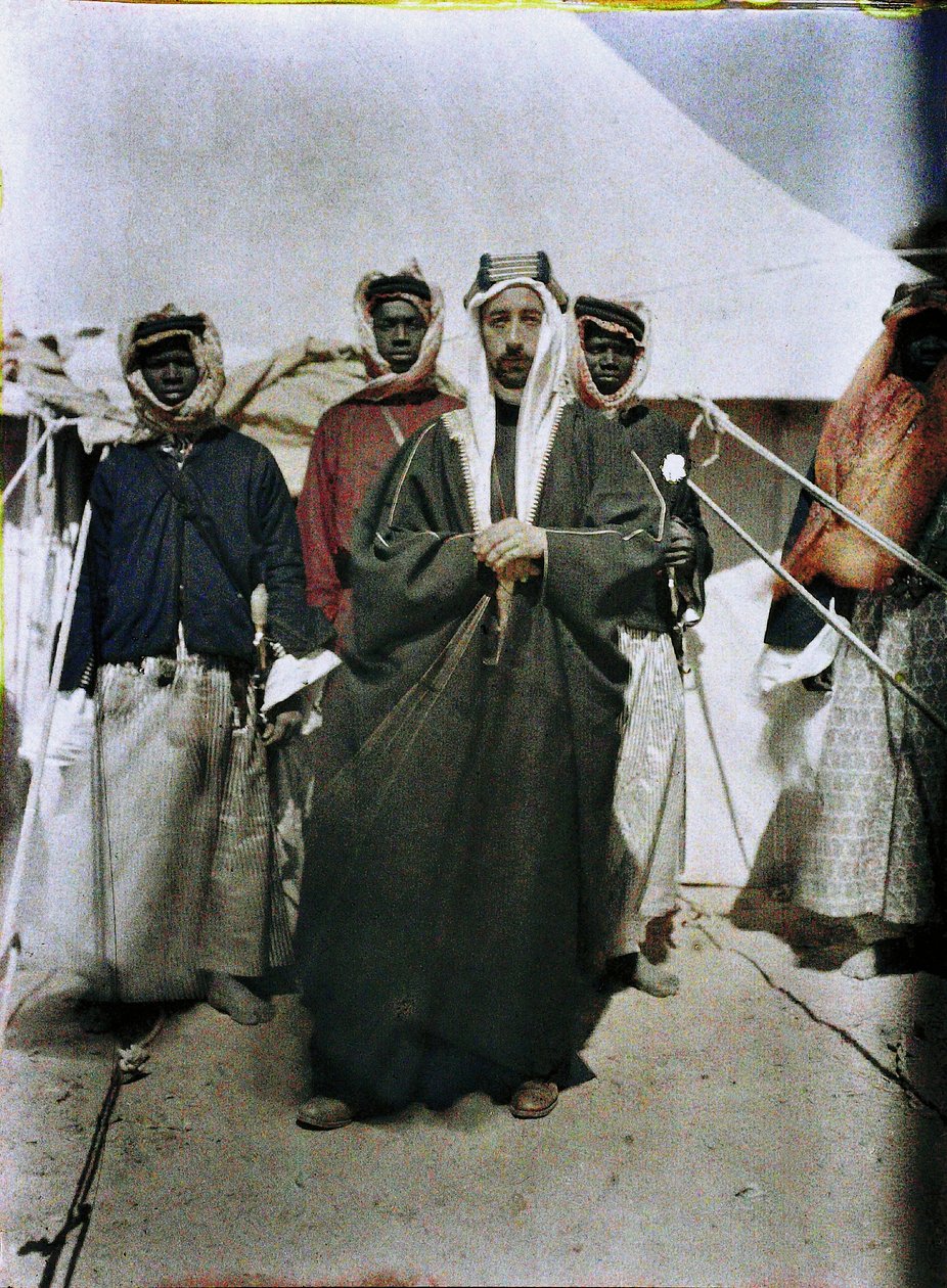 Faisal I fra Irak, Midtøsten, 1917 (autokrom) av Paul Castelnau
