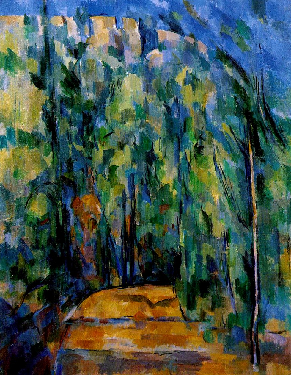 Sti i skogen, 1902-06 av Paul Cézanne