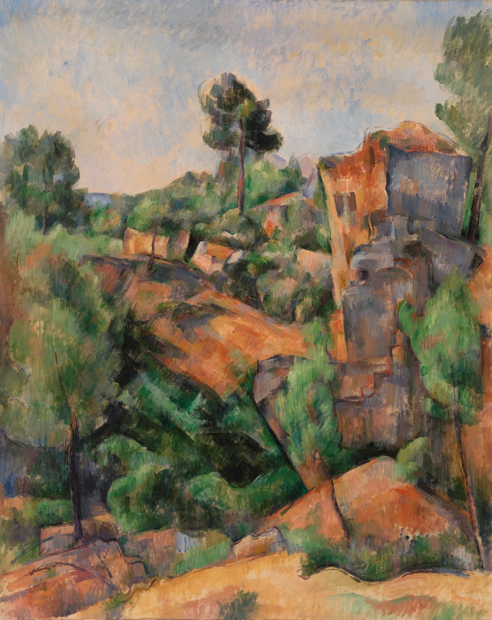 Bibémus Quarry (Bibémus Quarry) av Paul Cézanne