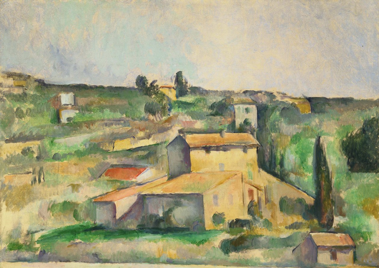 Felt på Bellevue av Paul Cézanne