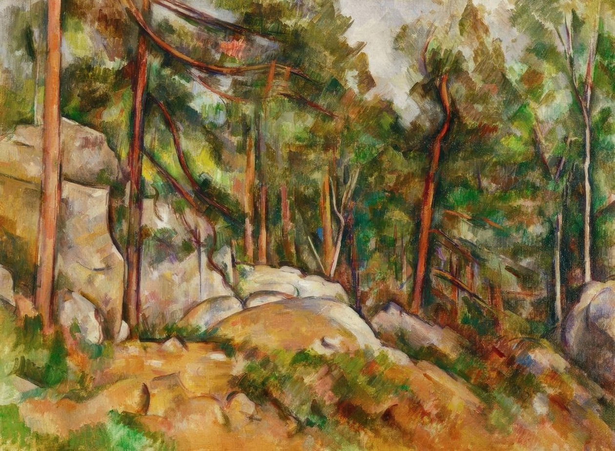 Skog interiør av Paul Cézanne