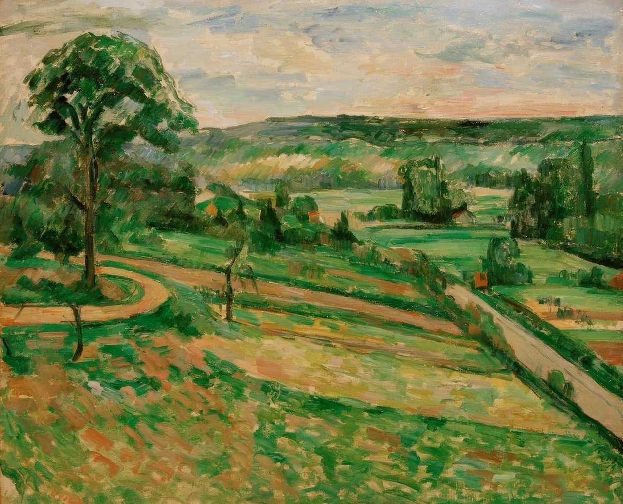 Treet på svingen av Paul Cézanne