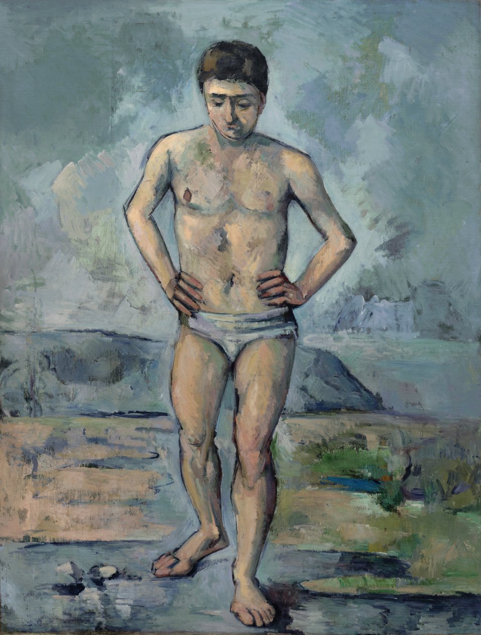 Den store baderen av Paul Cézanne