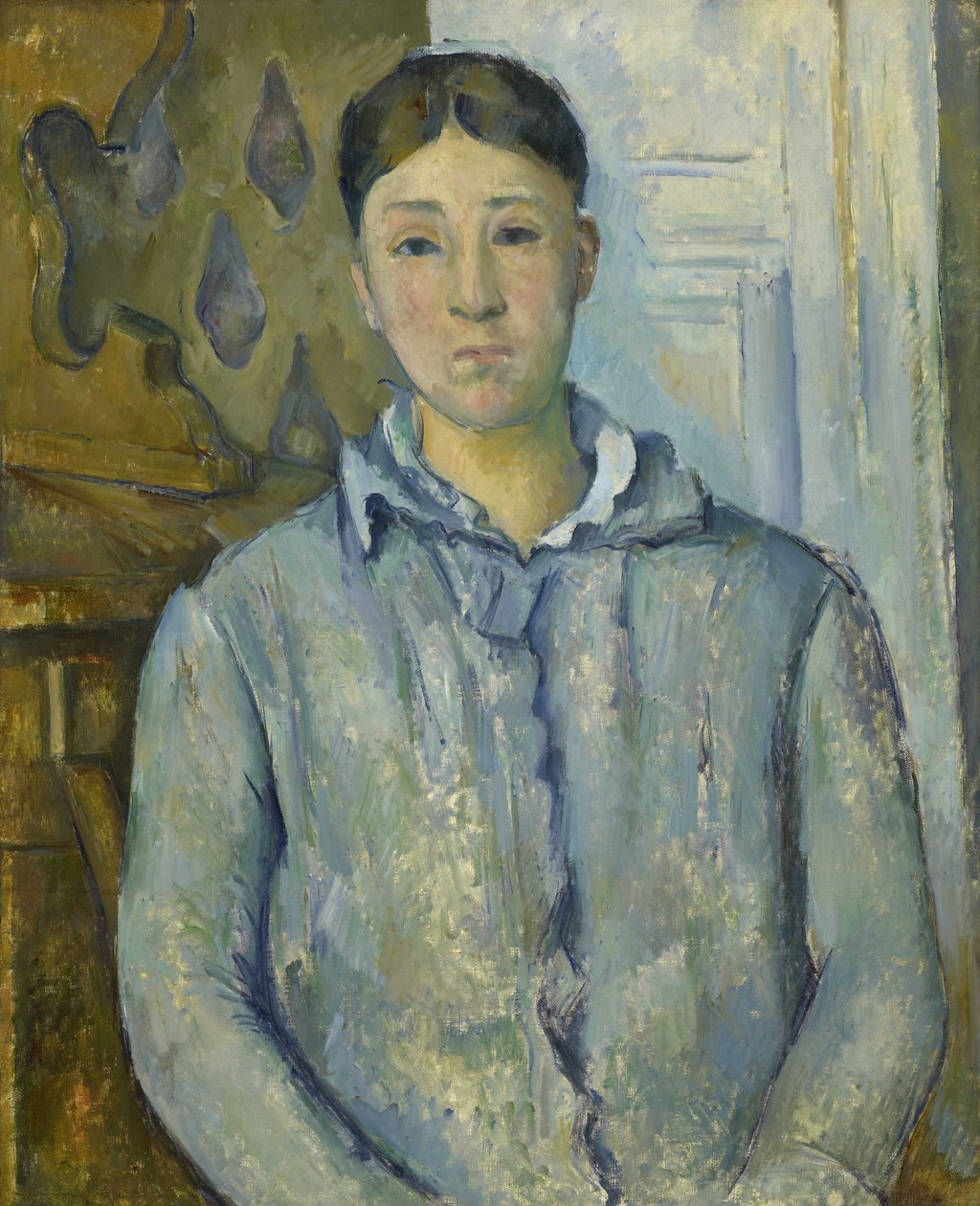 Madame Cézanne i blått av Paul Cézanne