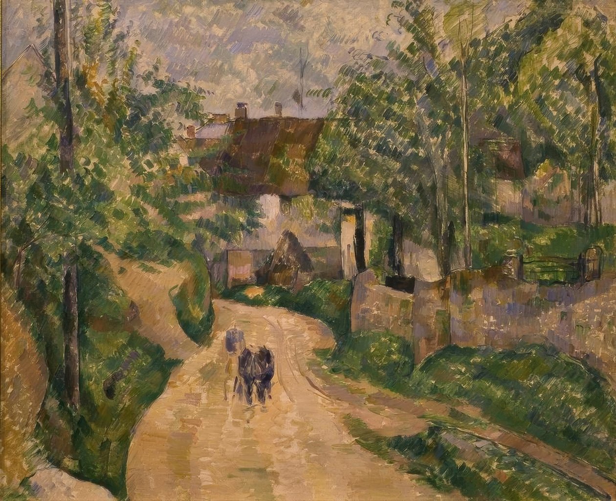 P. Cézanne, Wegbiegung i Auvers-sur-Oise av Paul Cézanne
