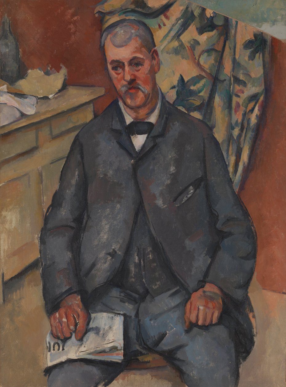 Sittende mann av Paul Cézanne