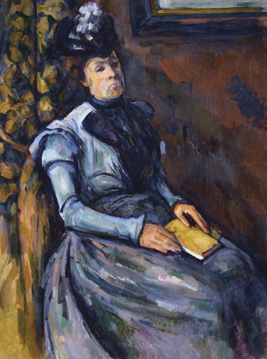 Sittende kvinne i blått av Paul Cézanne