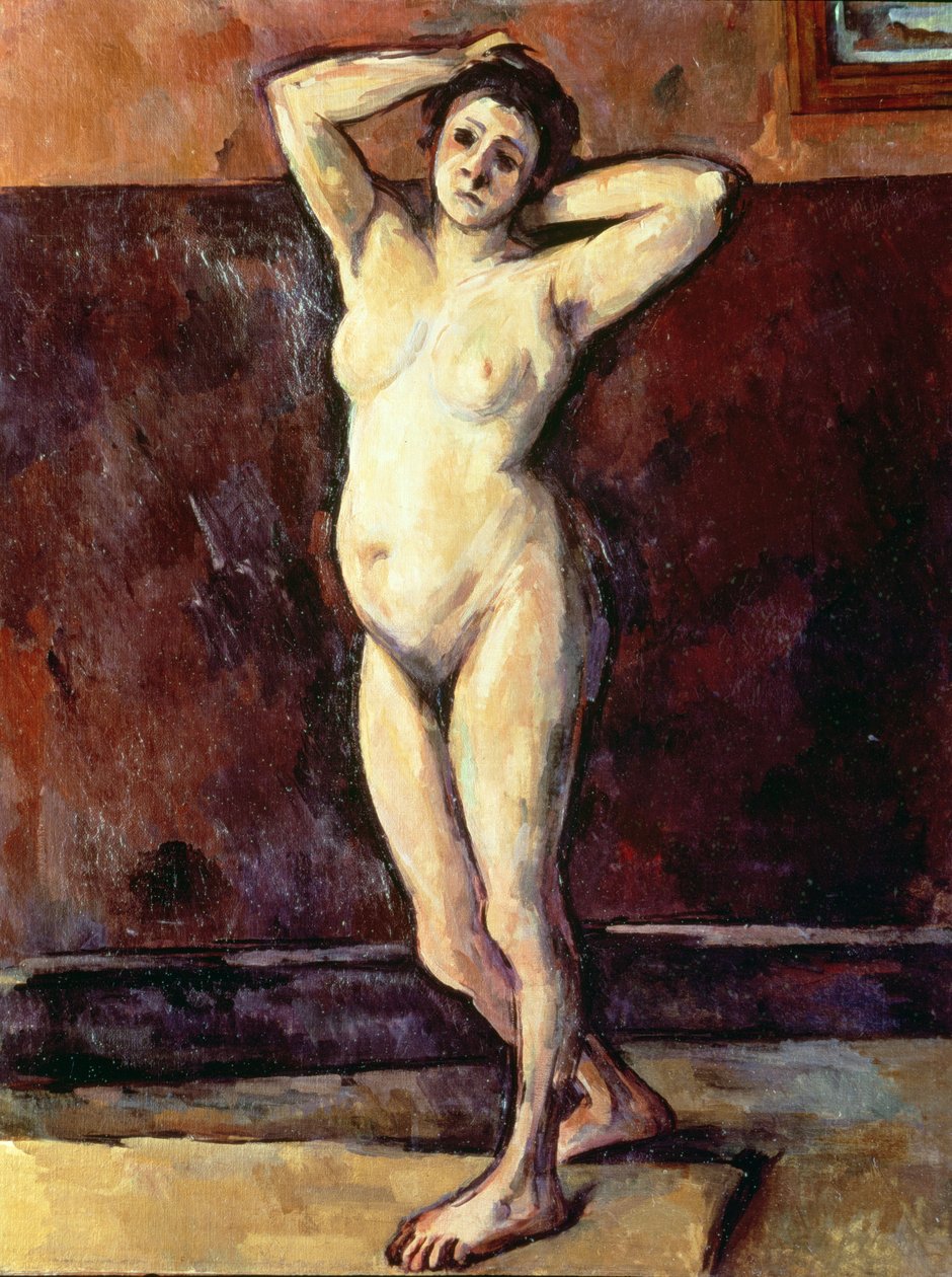 Stående naken kvinne av Paul Cézanne
