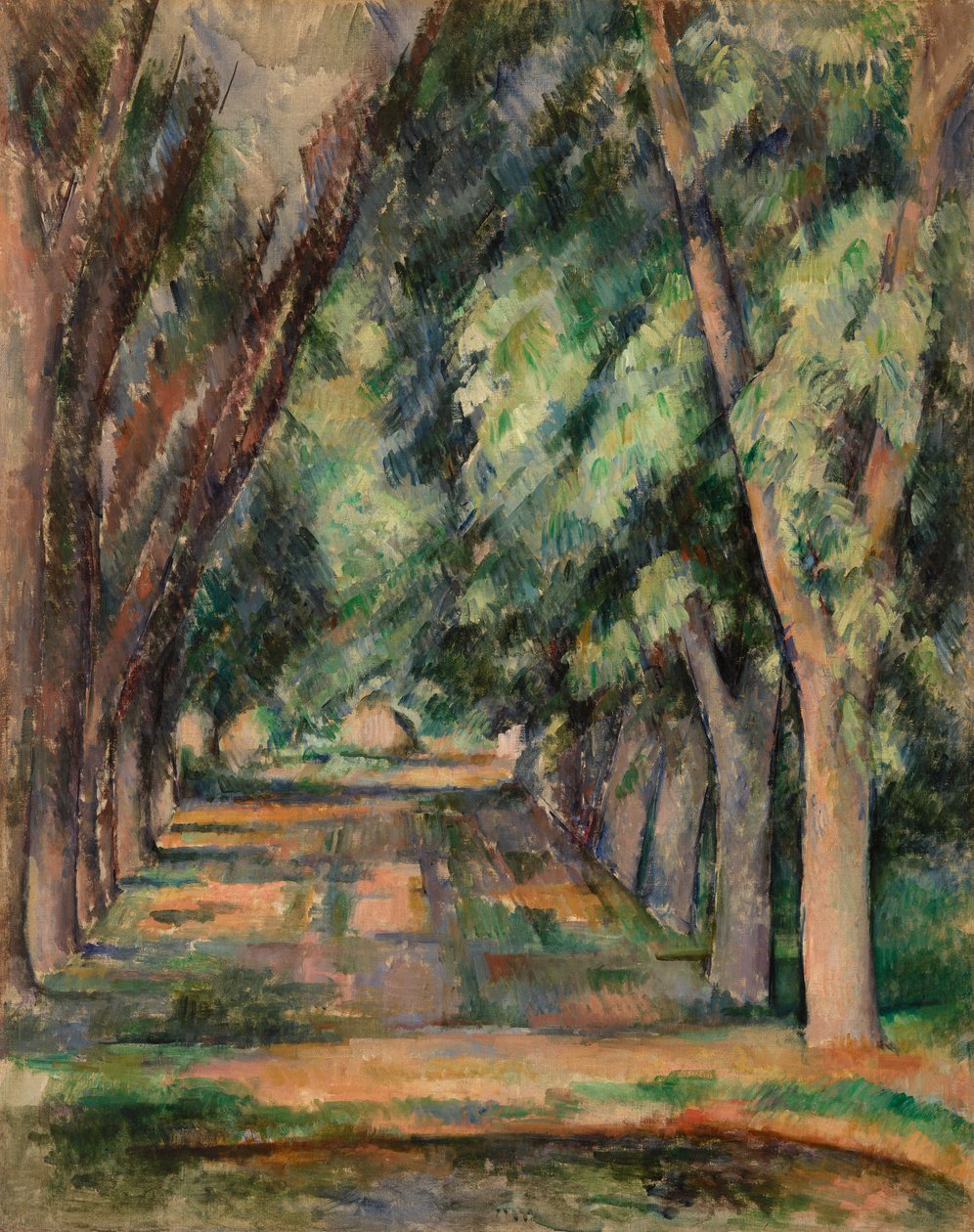 Allee of Chestnut Trees ved Jas de Bouffan, ca. 1888 av Paul Cézanne