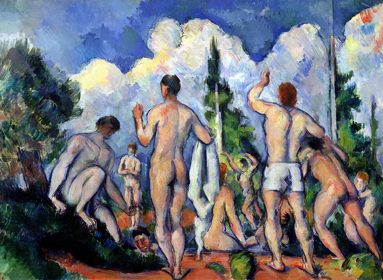 The Baders, ca. 1890-92 av Paul Cézanne