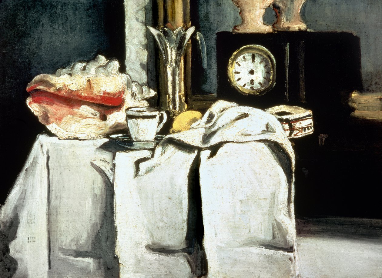 The Black Marble Clock, ca. 1870 av Paul Cézanne