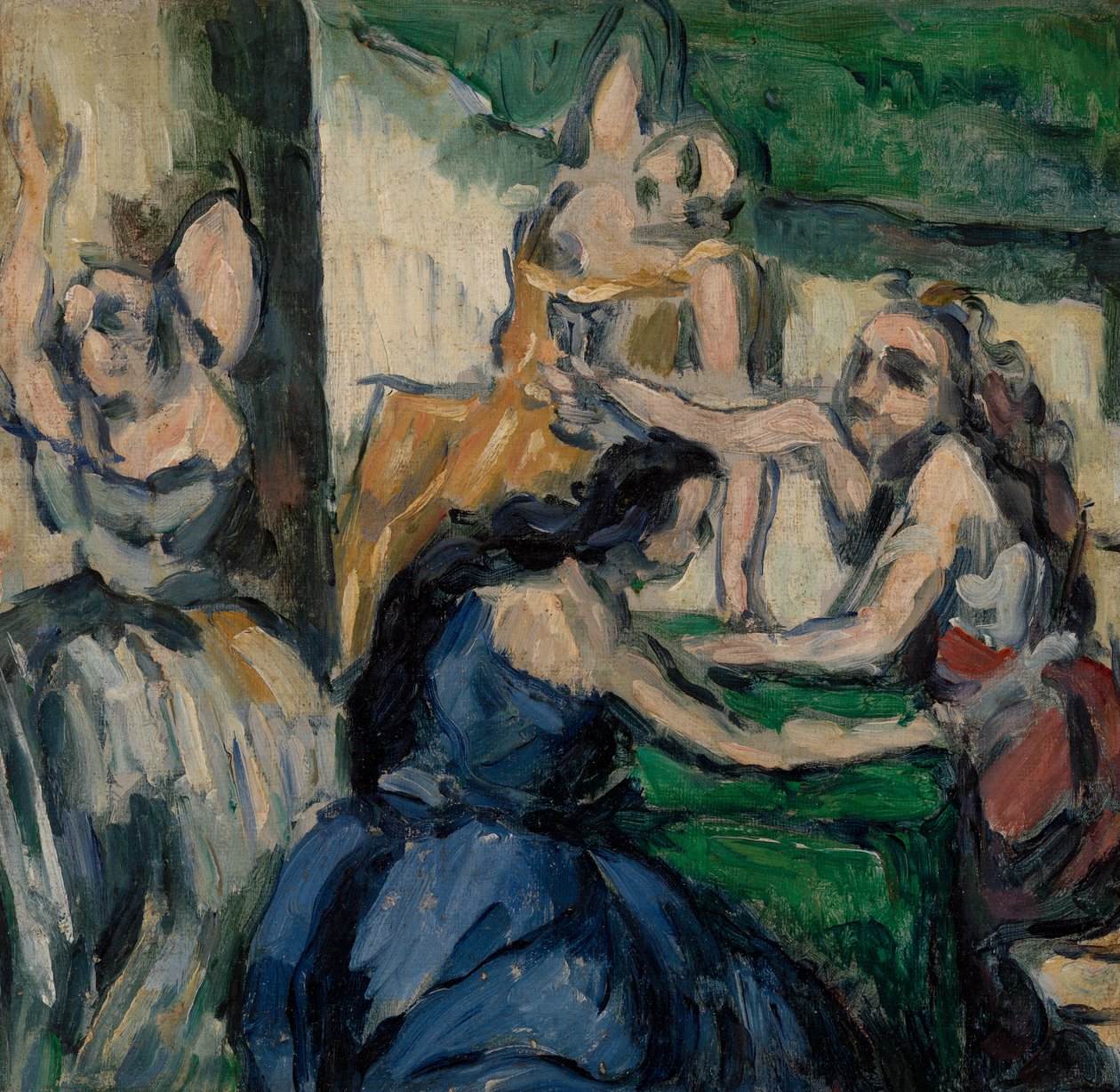 Kurtisanene, ca. 1867-68 av Paul Cézanne