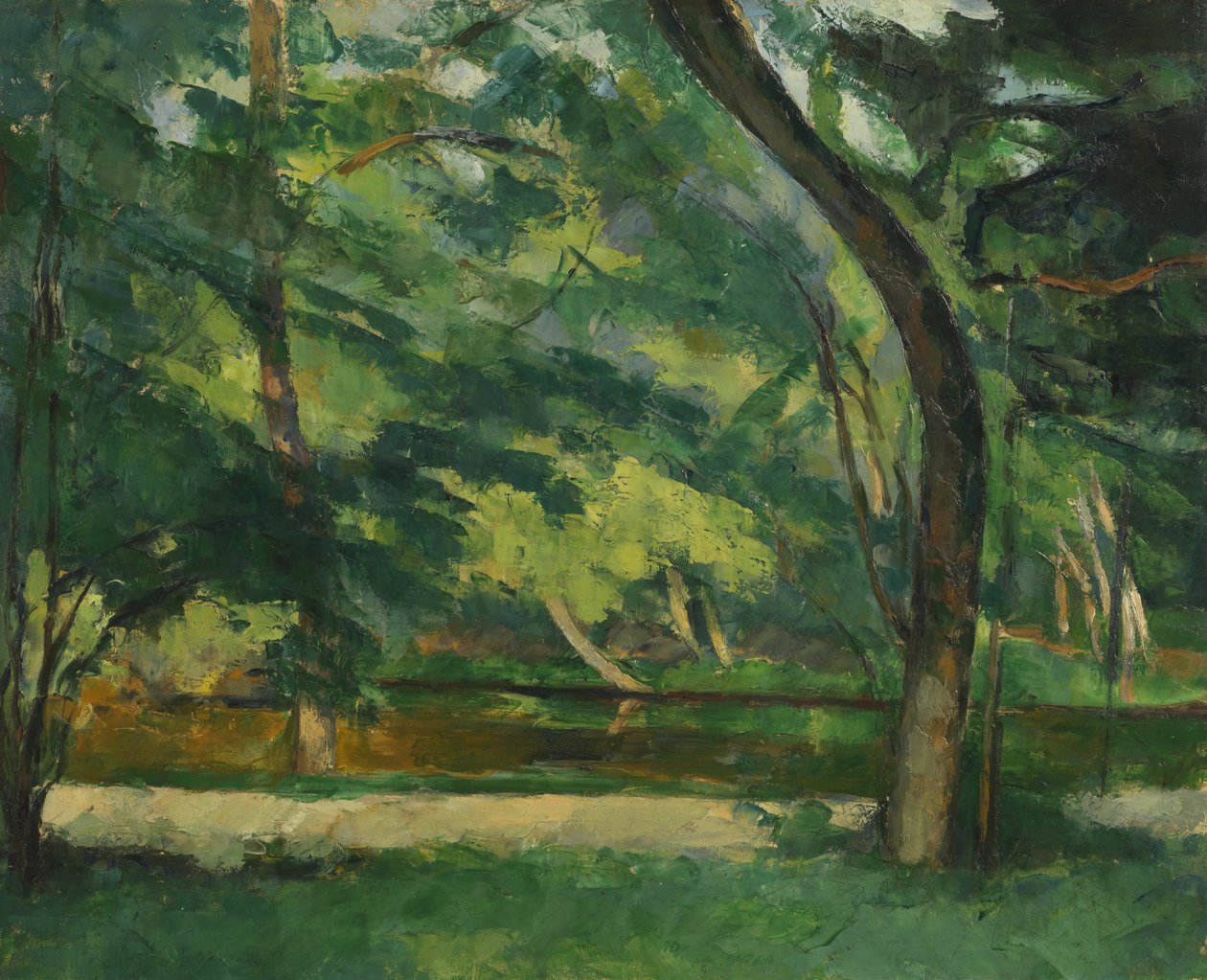 Søstrenes tjern, Osny, ca. 1875 av Paul Cézanne