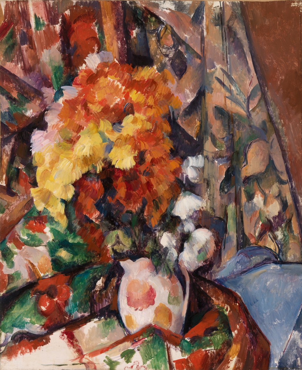 The Flowered Vase av Paul Cézanne