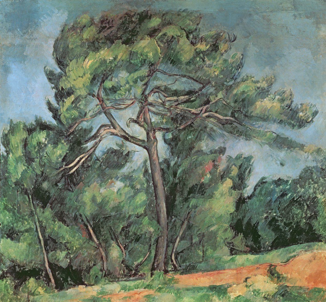 Den store furu, ca. 1889 av Paul Cézanne