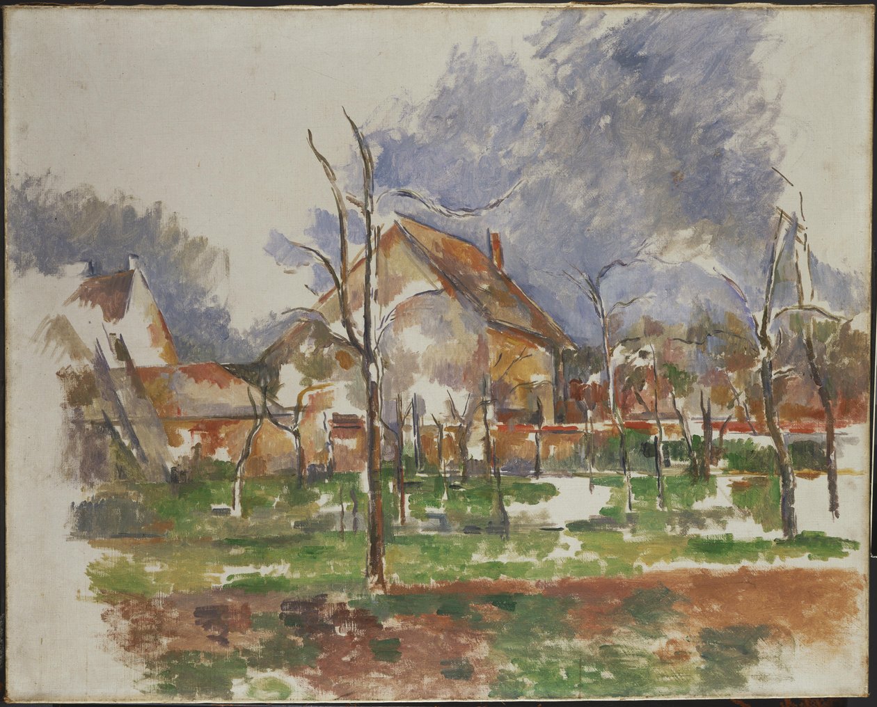Vinterlandskap, Giverny av Paul Cézanne