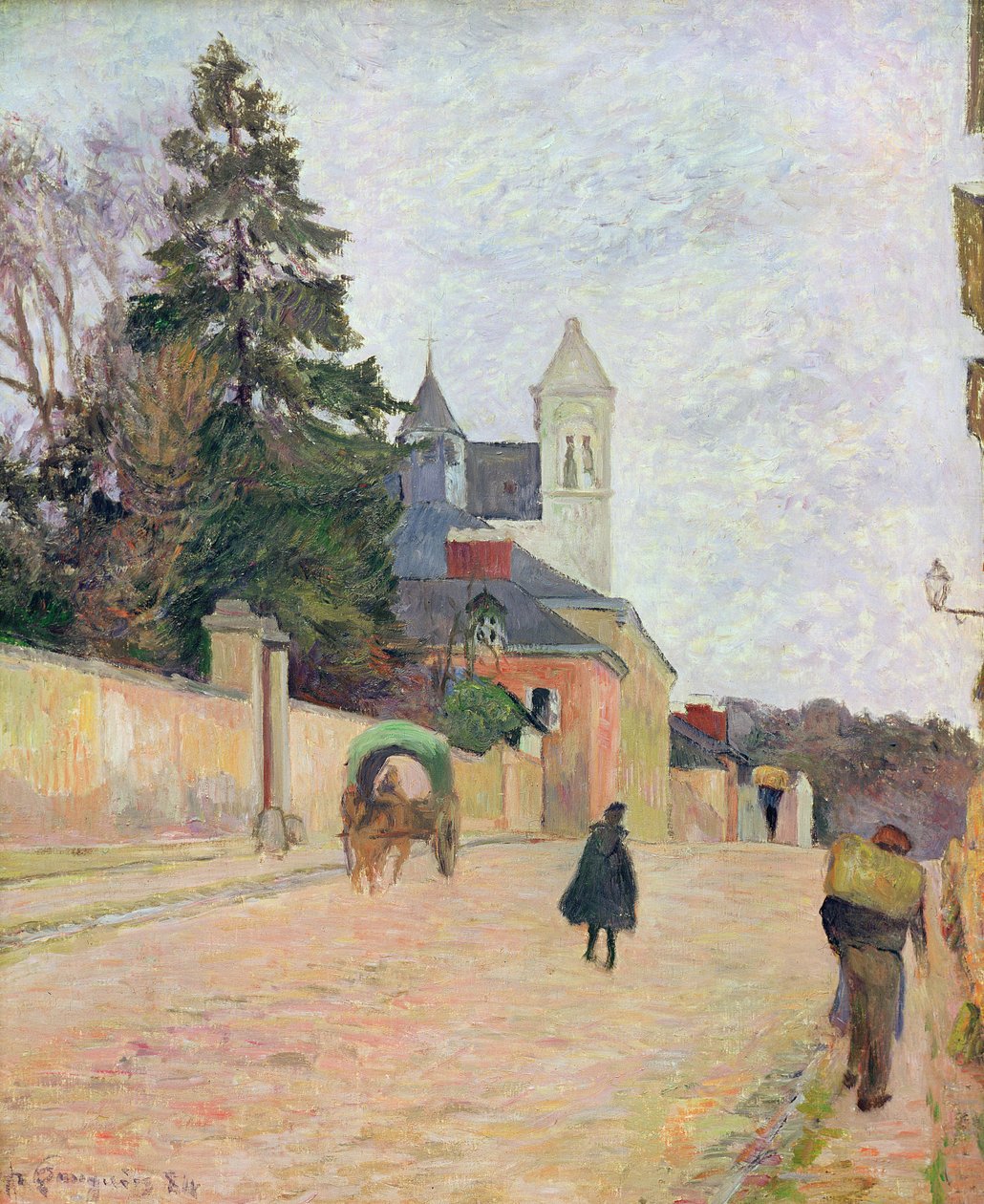 A Village Road, 1884 av Paul Gauguin