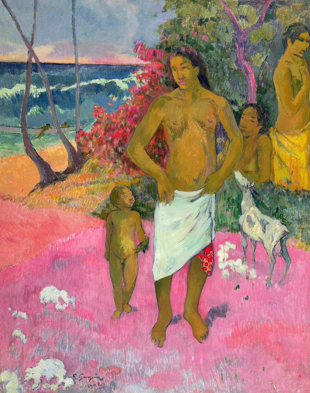 En spasertur ved havet, 1902 av Paul Gauguin