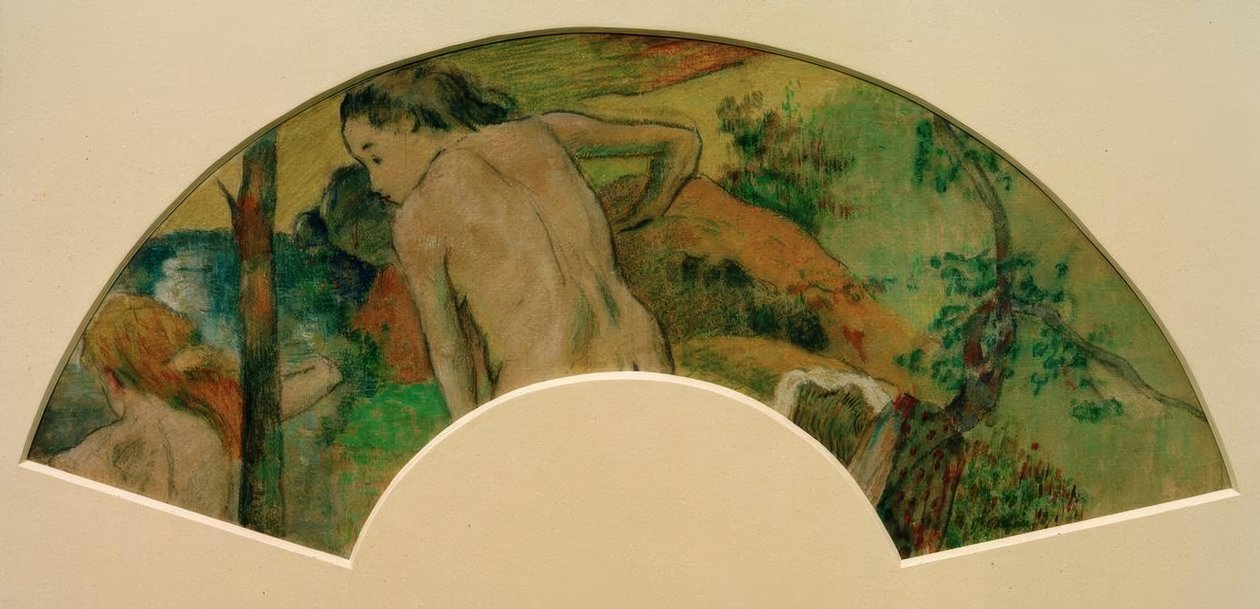 Svømming III av Paul Gauguin