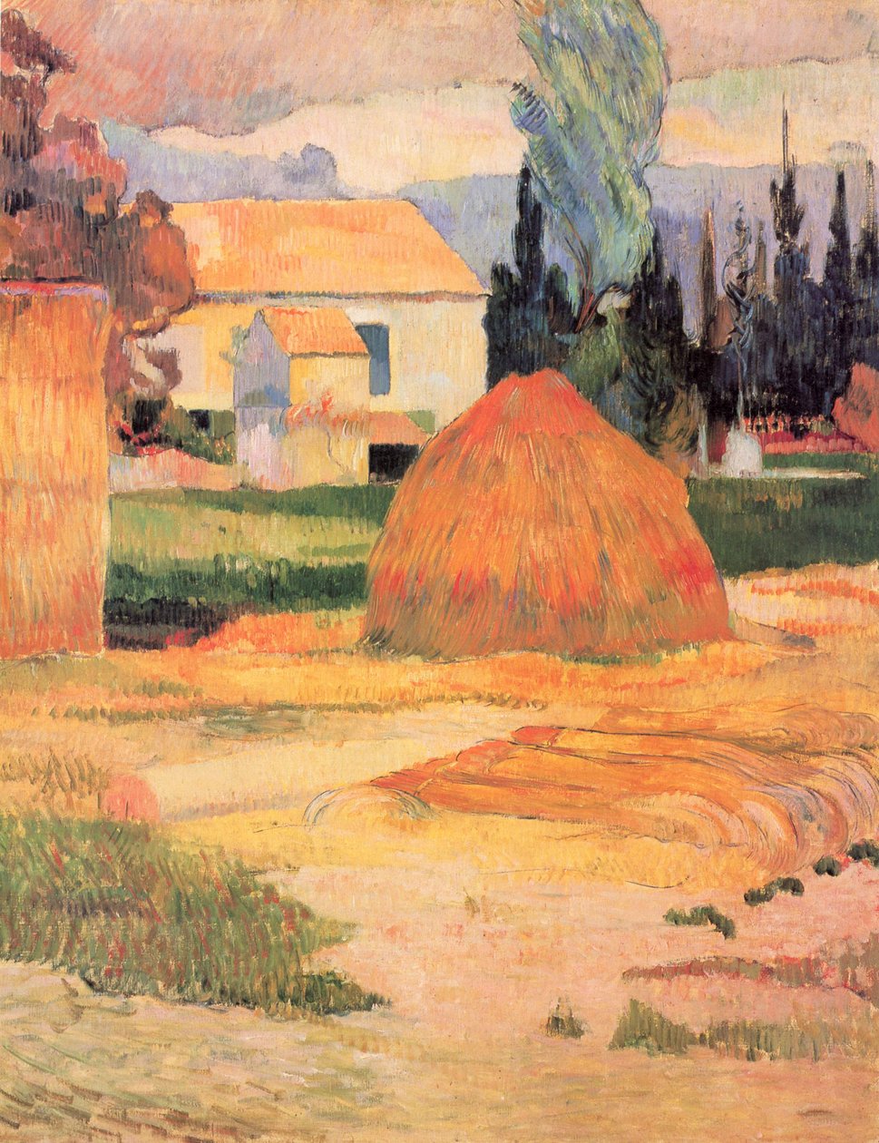 Våningshus i Arles av Paul Gauguin