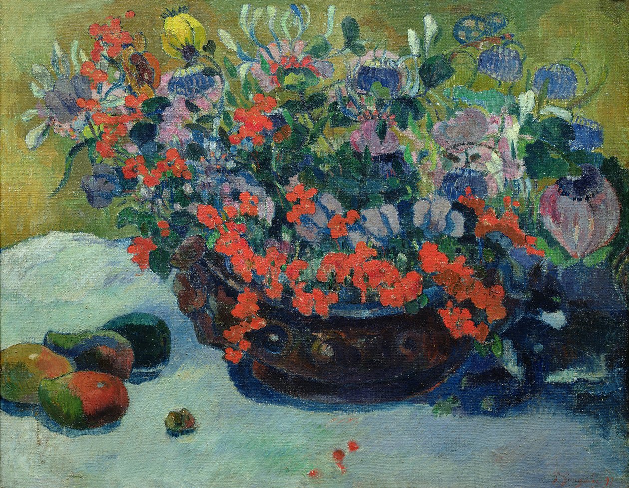 Bukett med blomster, 1897 av Paul Gauguin