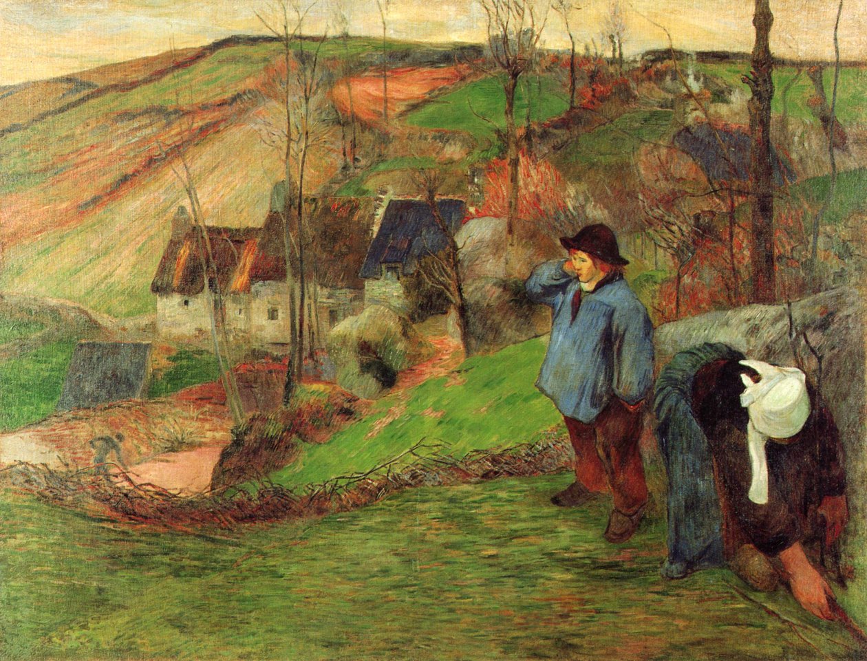Breton Shepherd av Paul Gauguin