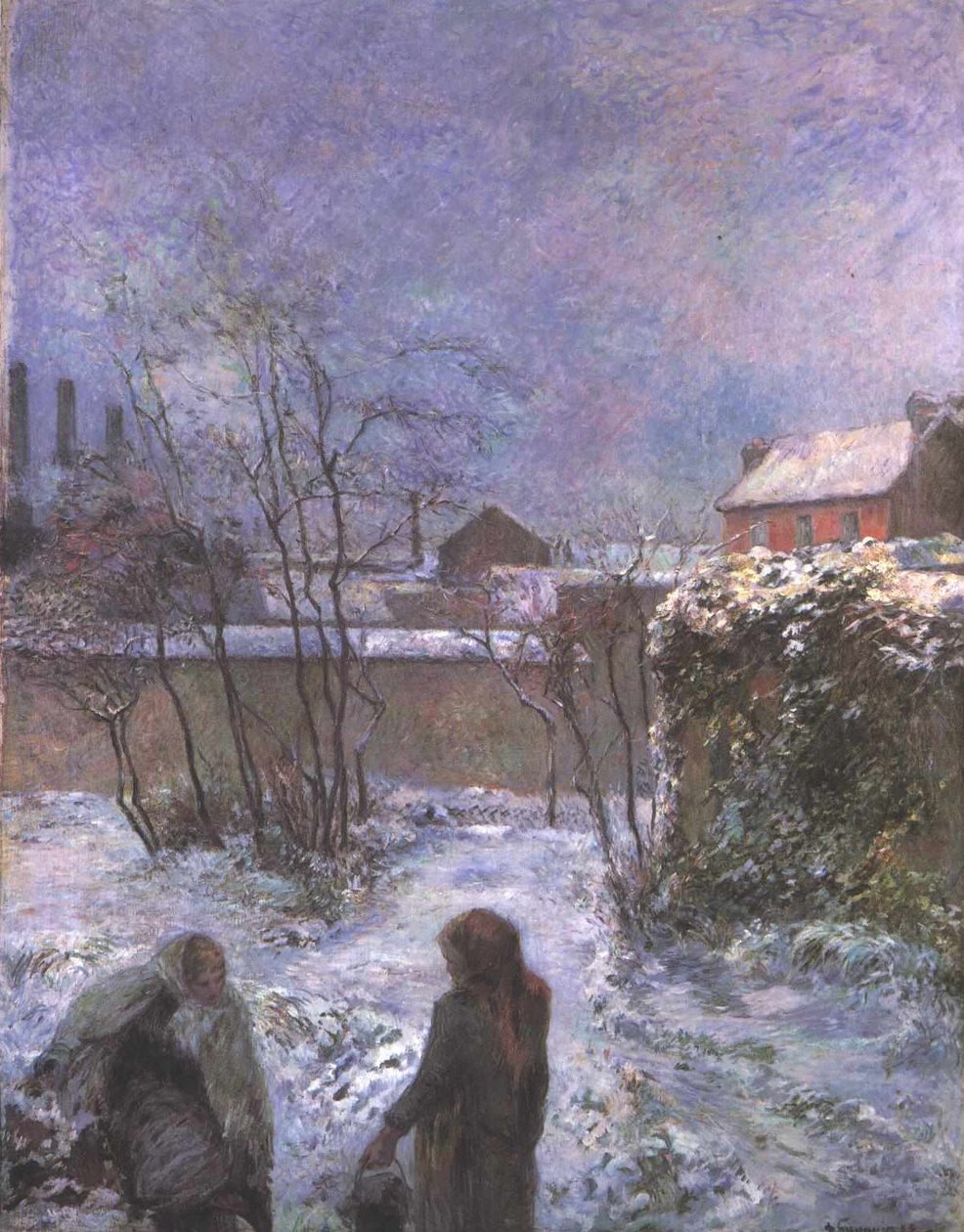 Hagen om vinteren, Rue Carcel av Paul Gauguin