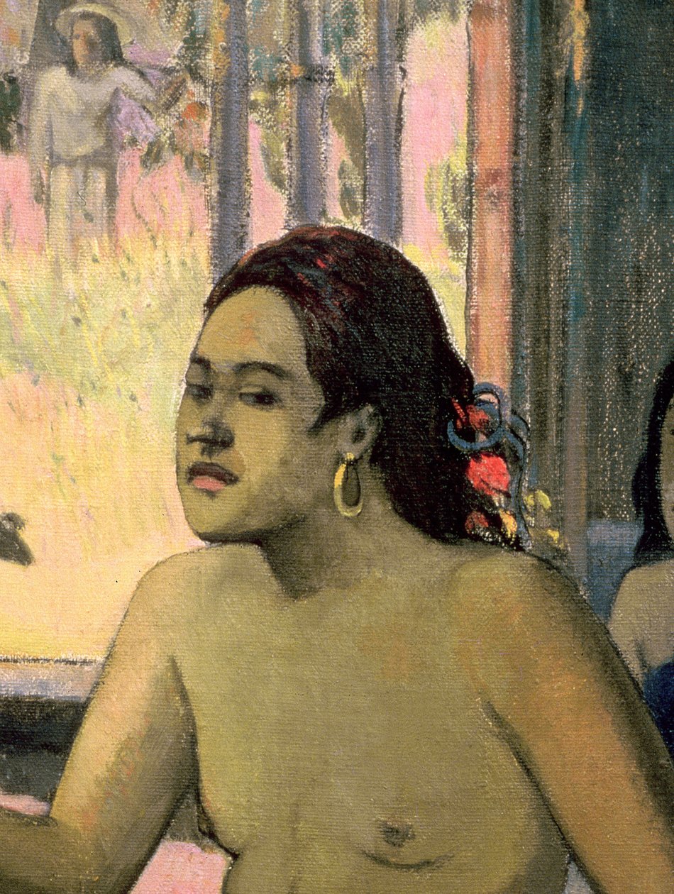 Eiaha Ohipa eller Tahitians in a Room, 1896 (detalj av 47617) av Paul Gauguin