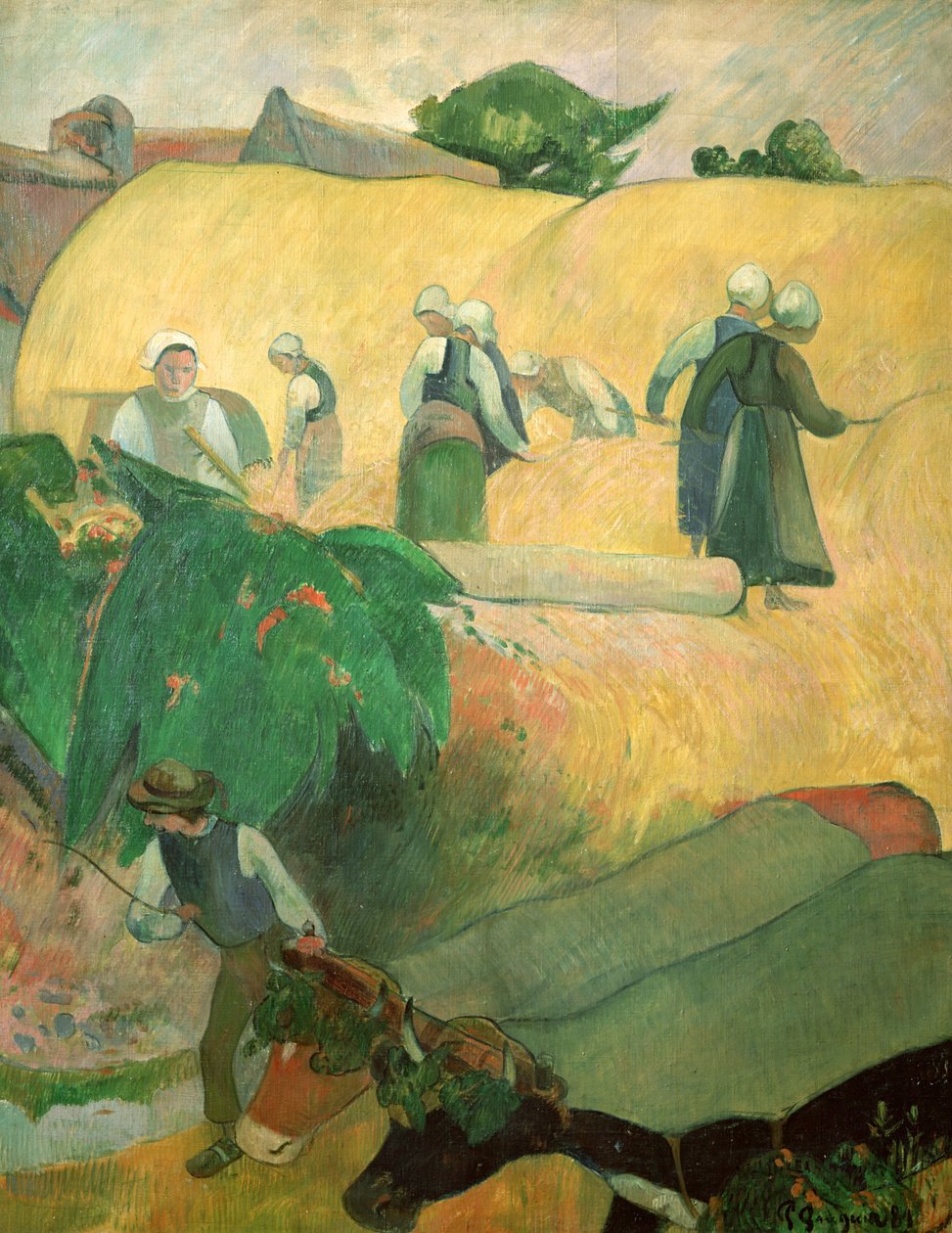Høyproduksjon, 1889 av Paul Gauguin