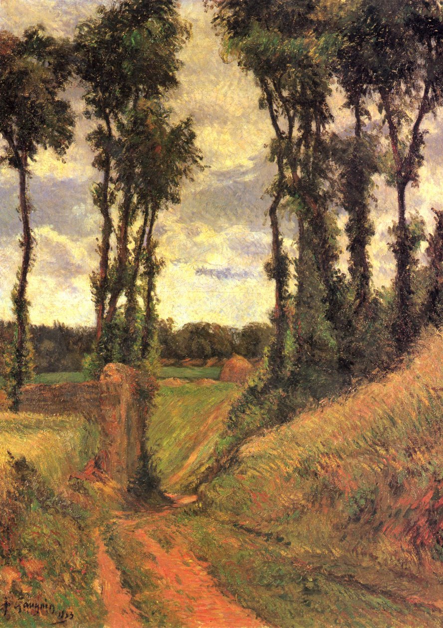 Poplars av Paul Gauguin