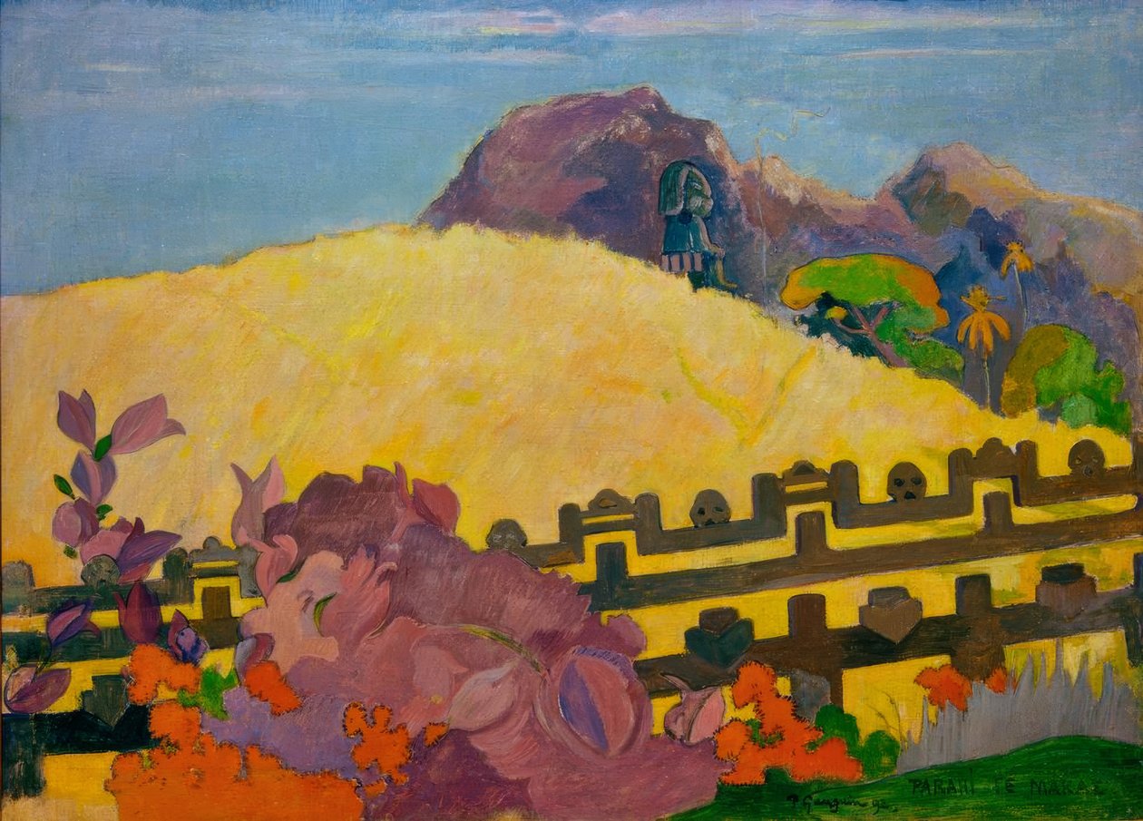 Gårdsplassen er i messing av Paul Gauguin