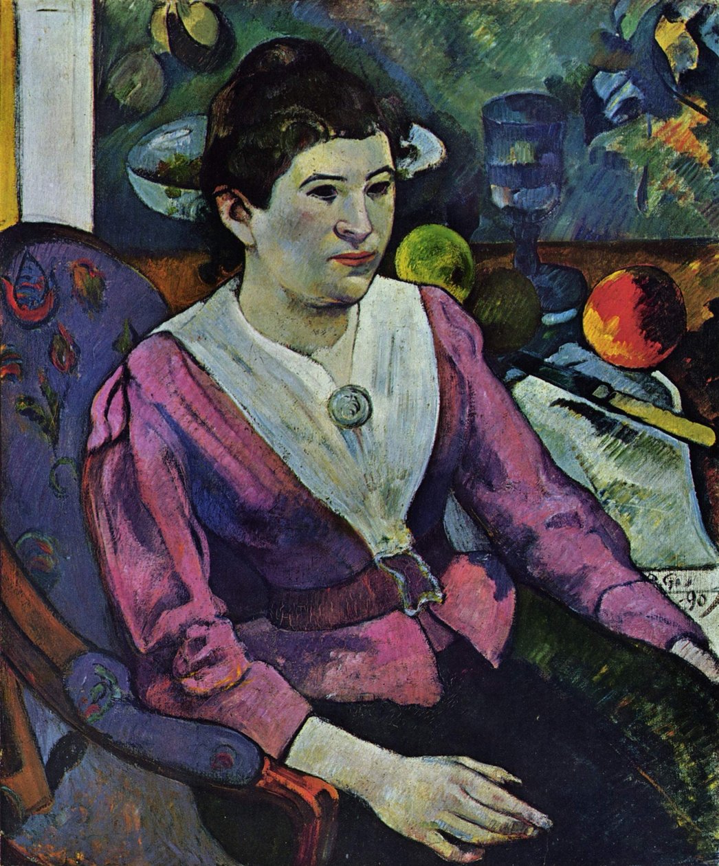 Portrett av Marie Derrien Lagadu av Paul Gauguin