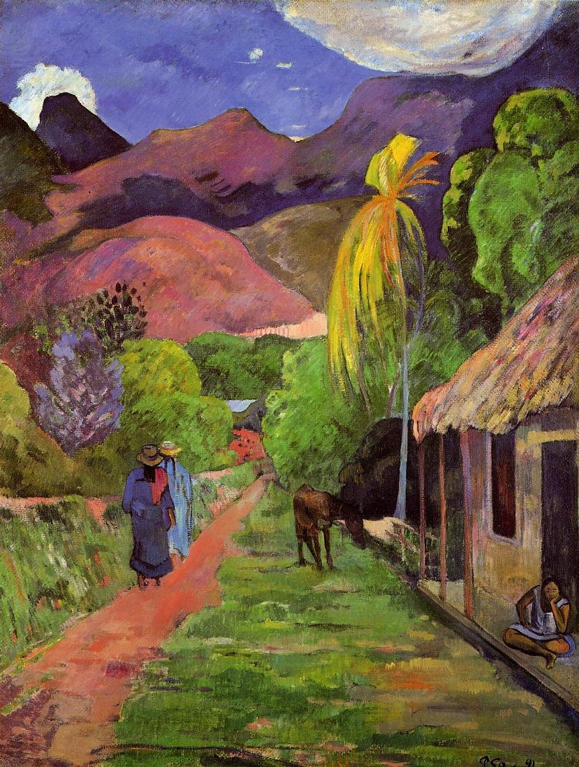 Tahiti gate av Paul Gauguin