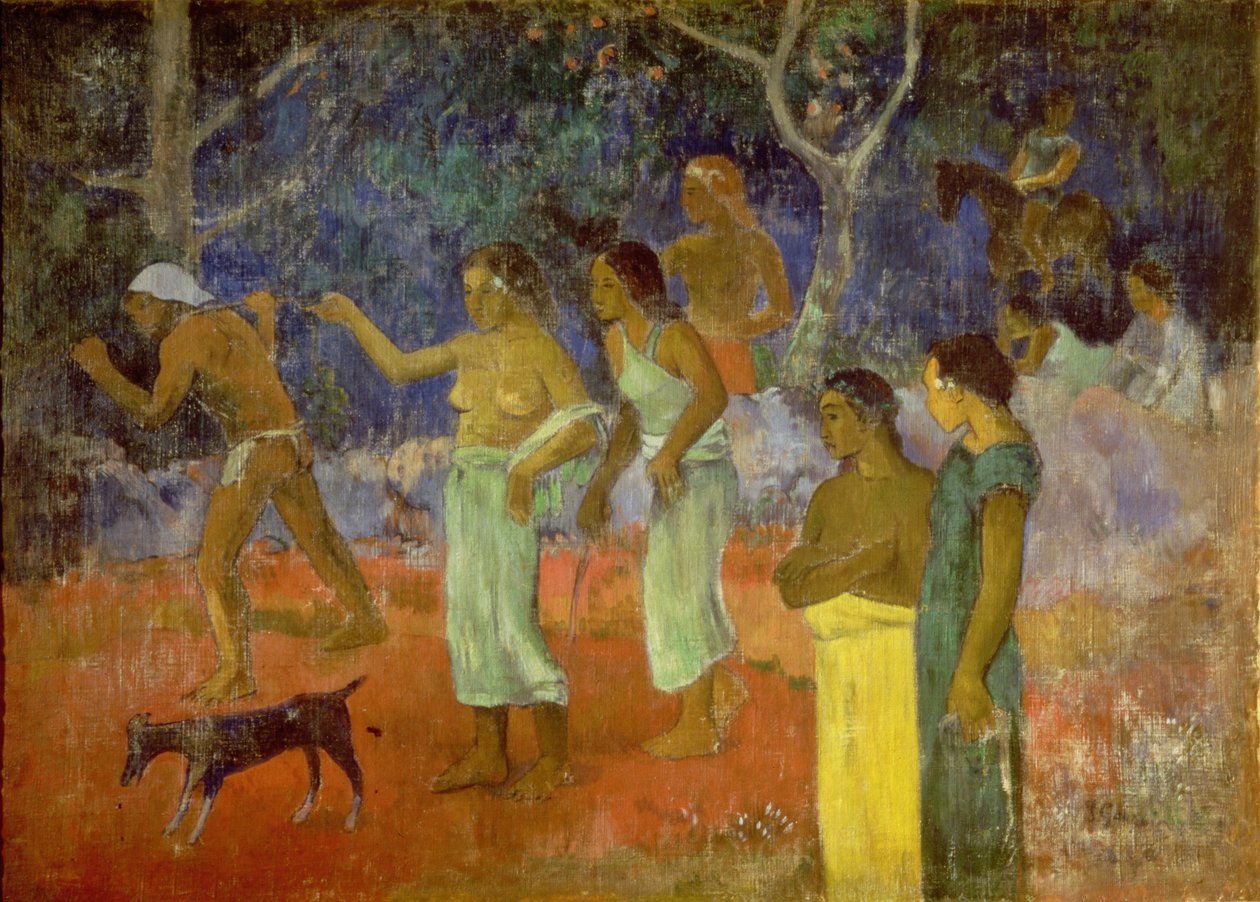 Scene fra Tahitian Life, 1896 av Paul Gauguin